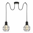 Retro Industrial 2 Way Indoor Ceiling Pendant Chandelier Hanging Light