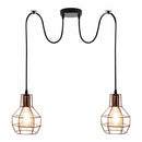 Retro Industrial 2 Way Indoor Ceiling Pendant Chandelier Hanging Light