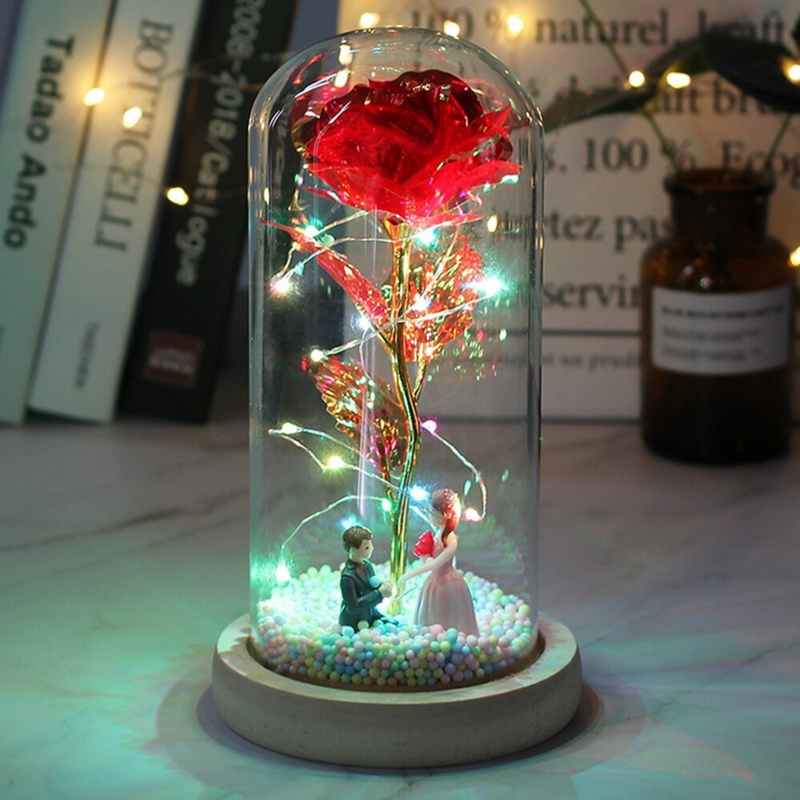 Galaktische Rose mit LED Beleuchtung - für besondere Anlässe(17% Rabatt)