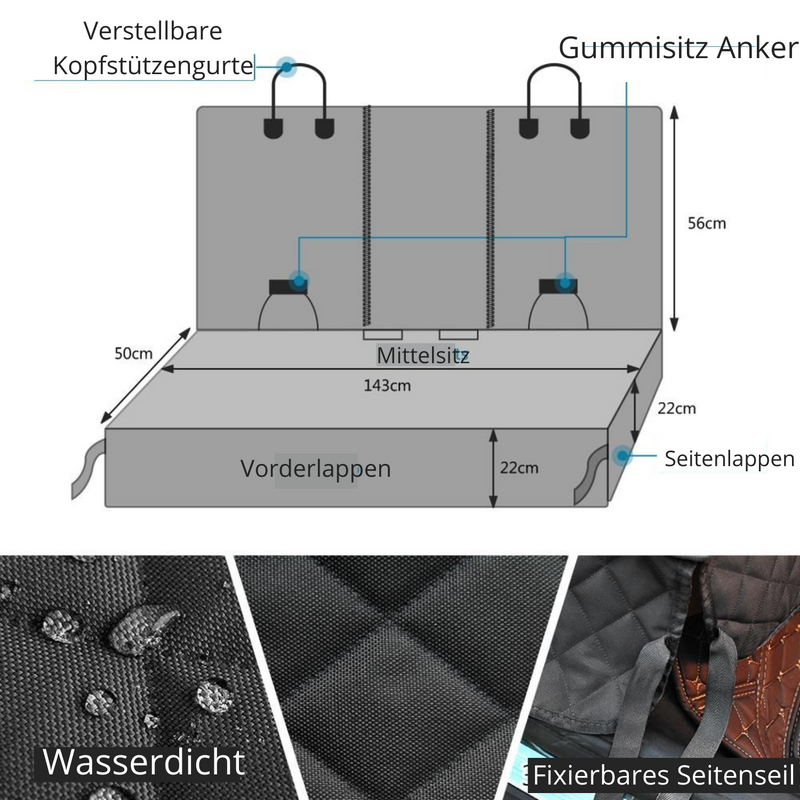 Hundesitzabdeckung - für sicheren Transport Deines Vierbeiners(39% Rabatt)
