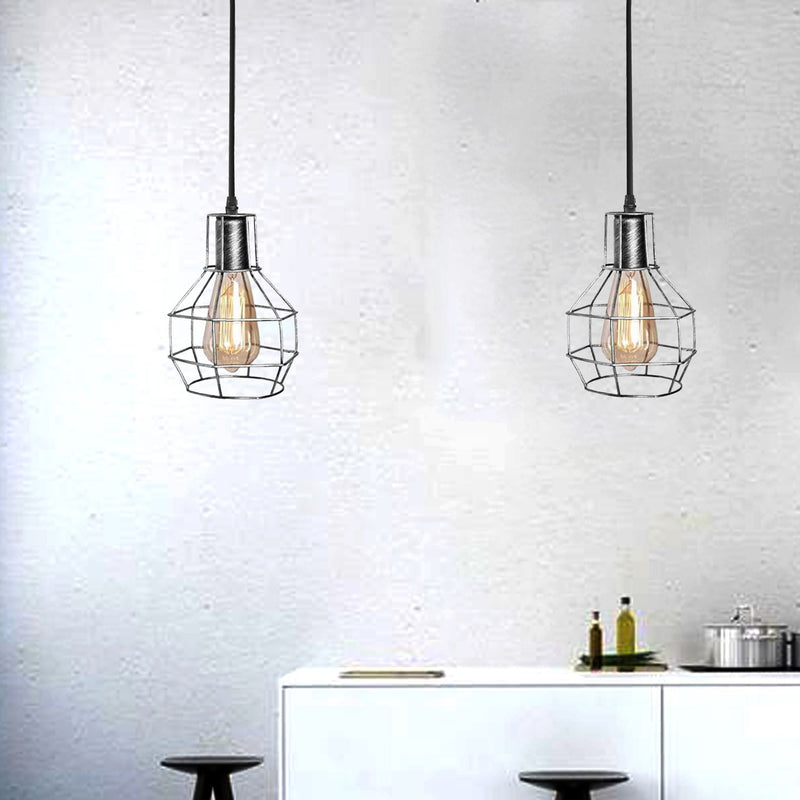 Retro Industrial 2 Way Indoor Ceiling Pendant Chandelier Hanging Light